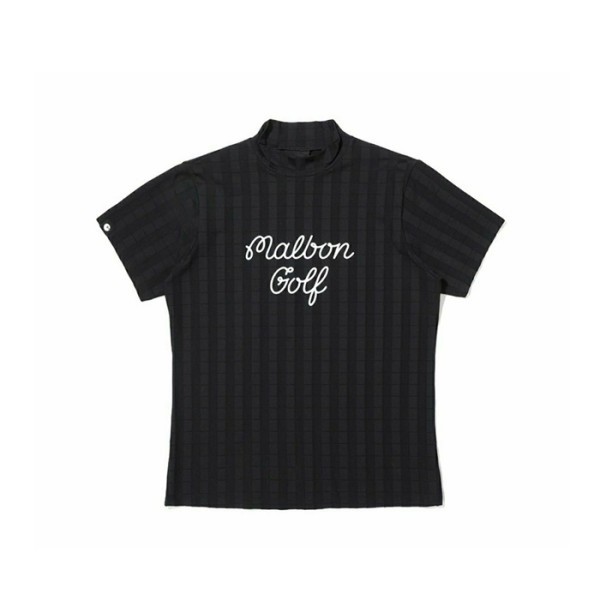 ✨[MALBON] 말본 여성 스크립트 모크넥 티셔츠 - gol771x