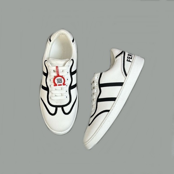 ✨페라가모 남성 화이트 스니커즈 - Ferragamo Mens White Sneakers - fes698x