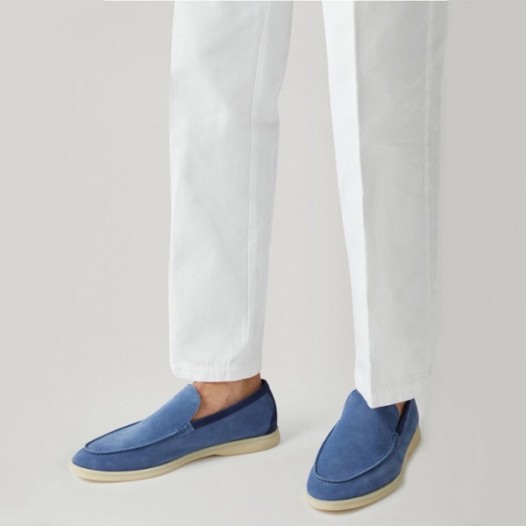 ❤로로피아나 남성 블루 로퍼 - Loro Piana Mens Summer Walk Loafer - lps720x