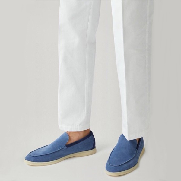 ✨로로피아나 남성 블루 로퍼 - Loro Piana Mens Summer Walk Loafer - lps720x
