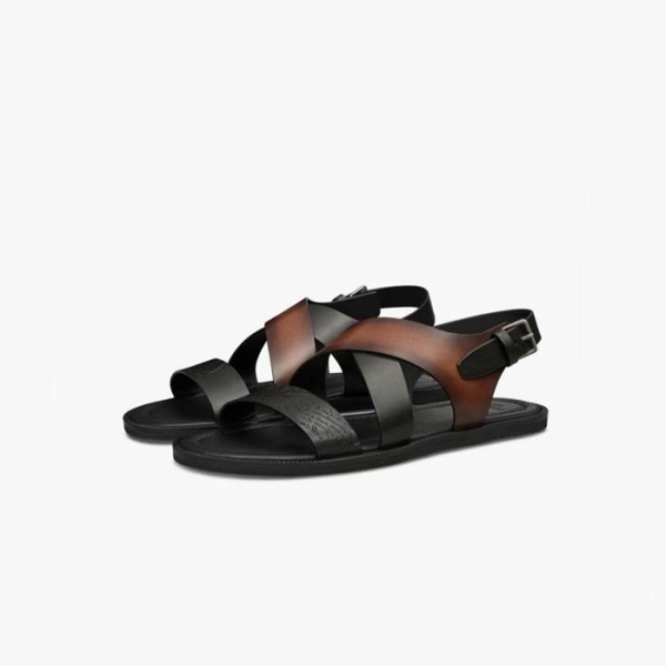 ✨벨루티 남성 브라운 샌들 - Berluti Mens Brown Sandals - bes723x