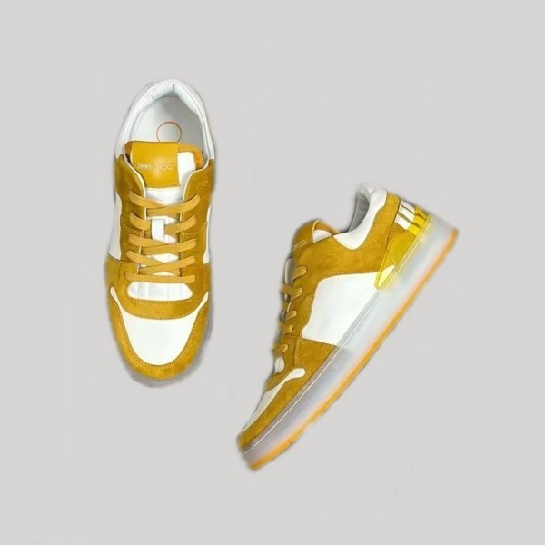 ✨지미츄 남성 옐로우 스니커즈 - Jimmy Choo Mens Yellow Sneakers - jis731x