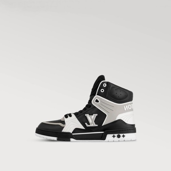 ✨루이비통 남성 블랙 하이탑 스니커즈 - Louis vuitton Mens Black Sneakers - lvs754x