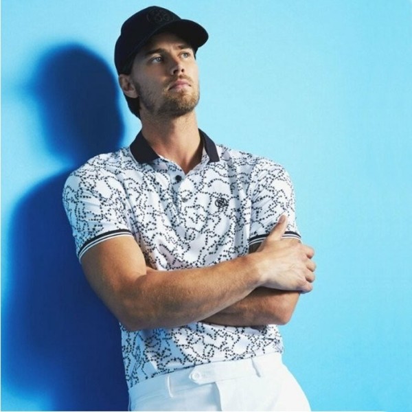 ✨[G/FORE] 지포어 남성 스타 더스트 테크 숏슬리브 폴로 티셔츠 - gol842x