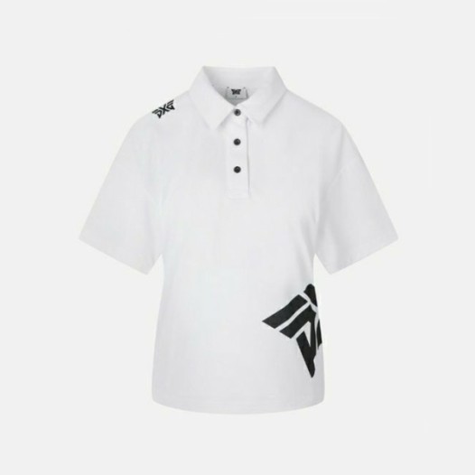 ❤PXG 여성 썸머 빅로고 카라 쇼츠슬리브 티셔츠 - gol880x