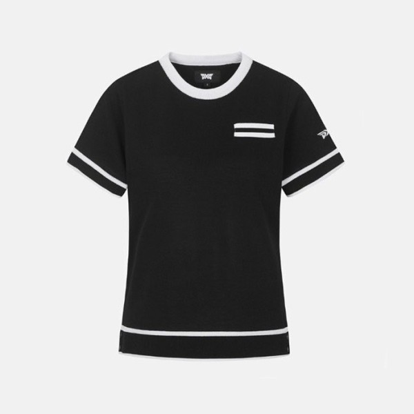 ✨PXG 여성 썸머 라운드넥 숏 슬리브 니트 - gol883x