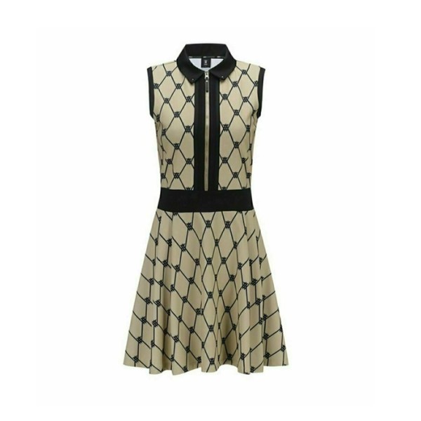 ✨[ANEWGOLF] 어뉴골프 여성 W 카라 뉴로고 DTP 원피스 - gol892x