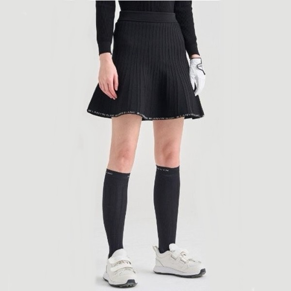 ✨[LANVIN BLANC] 랑방블랑 여성 로고 밴딩 니트 스커트 - gol911x