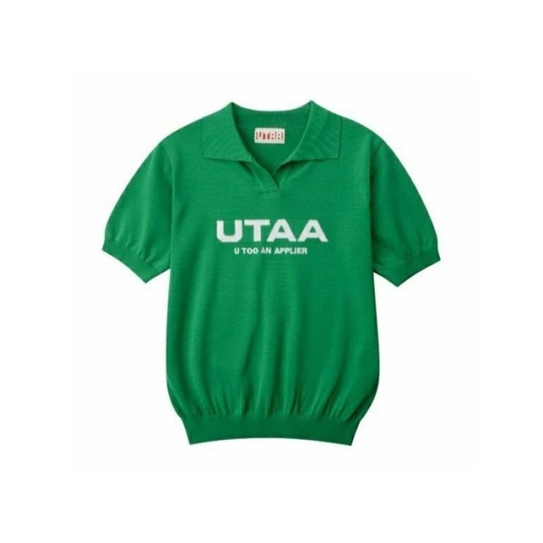 ✨[UTAA] 유타 여성 퍼트 로고 니트 PK 티셔츠 - gol925x