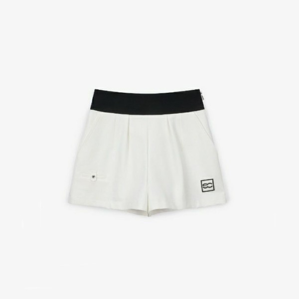✨[SOUTHCAPE] 사우스케이프 여성 핀턱 로고 밴드 숏 팬츠 - gol936x