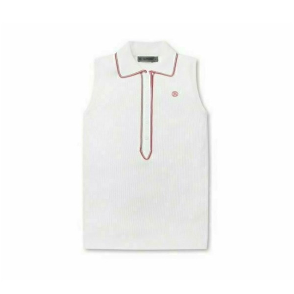 ✨[G/FORE] 지포어 여성 니트 자카드 폴로 베스트 - gol955x