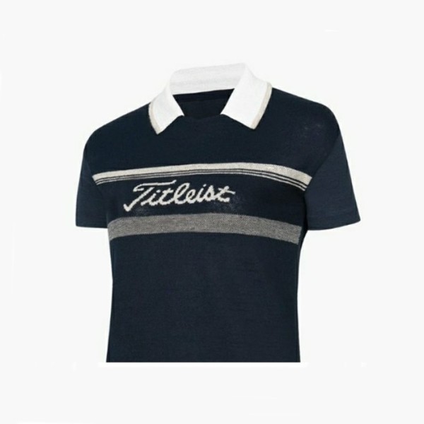 ✨타이틀리스트 여성 TKPWT7730 쇼츠 슬리브 오픈넥 스웨터 - gol988x