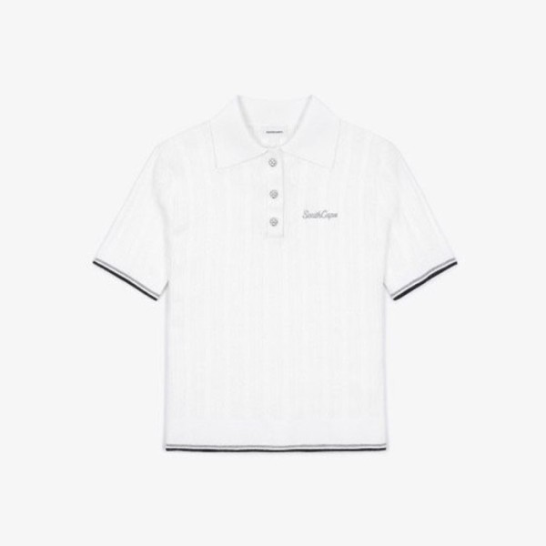 ✨[SOUTHCAPE] 사우스케이프 여성 SCOC 패턴 반팔 니트 - gol999x