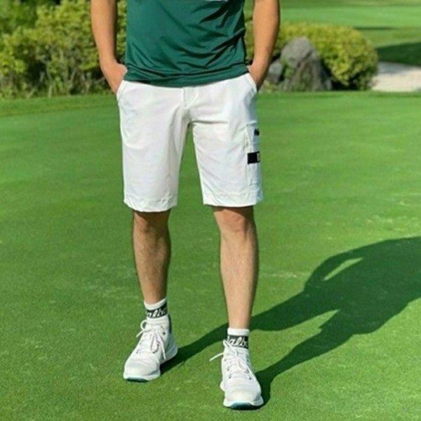 ✨[MALBON] 말본 남성 치노 포켓 쇼츠팬츠 - gol1034x