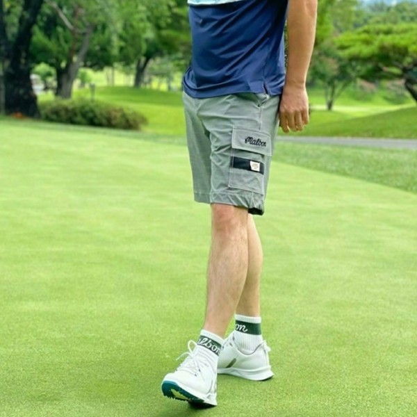 ✨[MALBON] 말본 남성 치노 포켓 쇼츠팬츠 - gol1035x