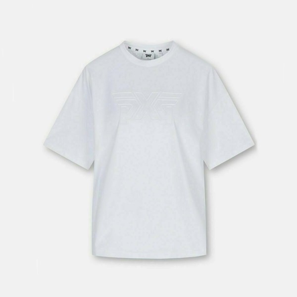 ✨PXG 여성 썸머 R-NECK 라운지 쇼츠 슬리브 티셔츠 - gol1083x