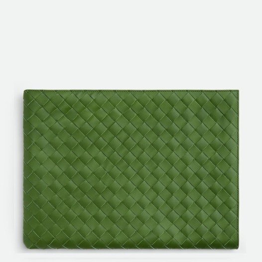 ★보테가베네타 남여 지퍼 인트레치아토 플랫 파우치 클러치 - Bottega Veneta Mens Green Clutch - bvb2078x