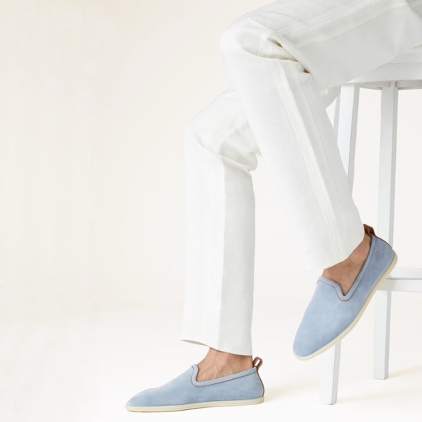 ✨로로피아나 남성 블루 로퍼 - Loro Piana Mens Summer Walk Loafer - lps758x