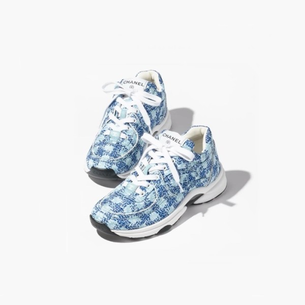 ✨샤넬 여성 블루 스니커즈 - Chanel Womens Blue Sneakers - chs764x