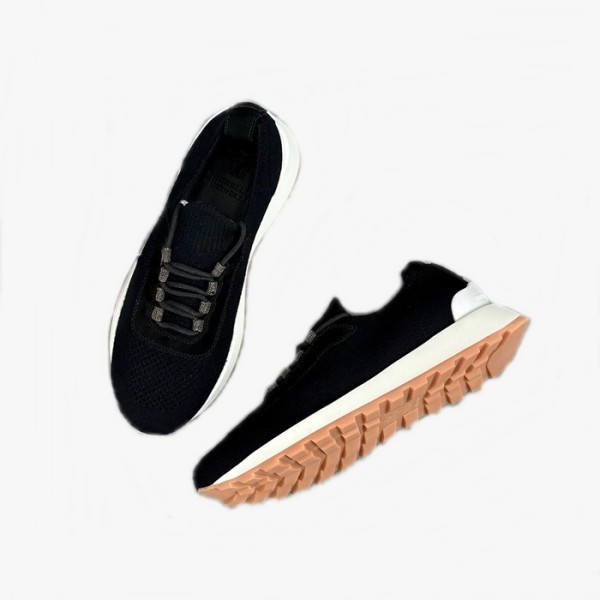 ✨브루넬로쿠치넬리 남성 블랙 스니커즈 - Brunello Cucinelli Mens Black Sneakers - brs773x