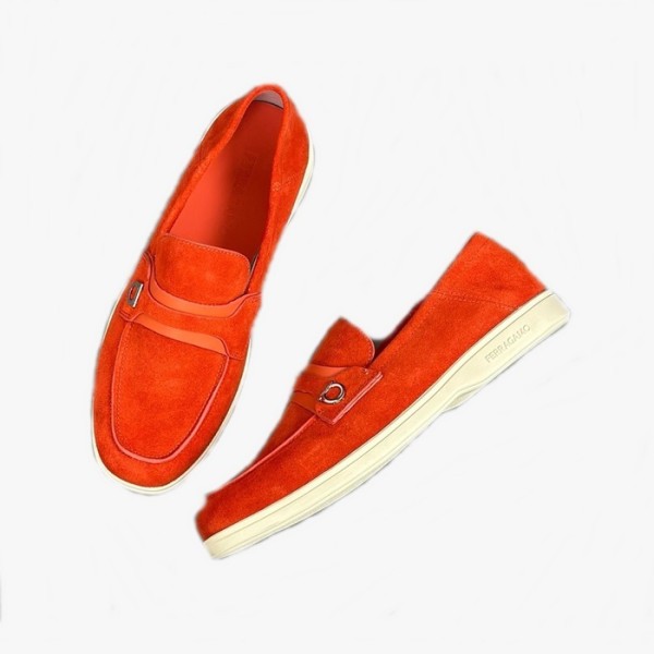 ✨페라가모 남성 오렌지 스니커즈 - Ferragamo Mens Orange Sneakers - fes800x