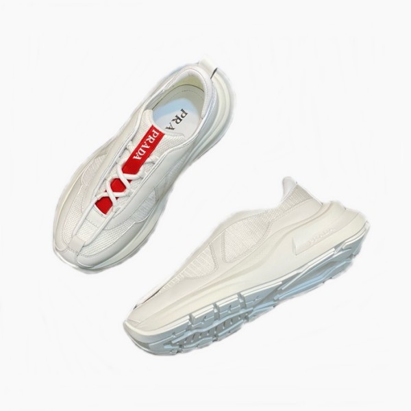 ✨프라다 남성 화이트 스니커즈 - Prada Mens White Sneakers - prs889x