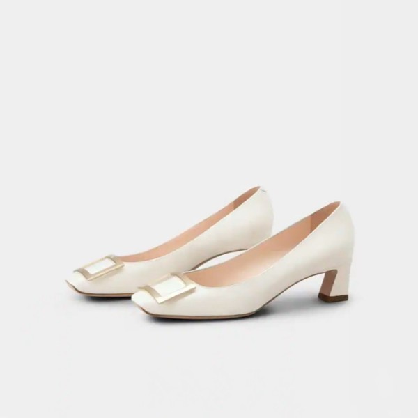 ✨로저비비에 여성 크레 트럼펫 - Roger Vivier Womens Cream Pumps - vis971x