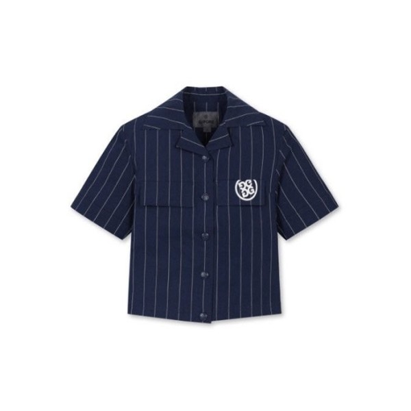 ✨[G/FORE] 지포어 여성 스트립 쇼츠 셔츠 - gol1091x