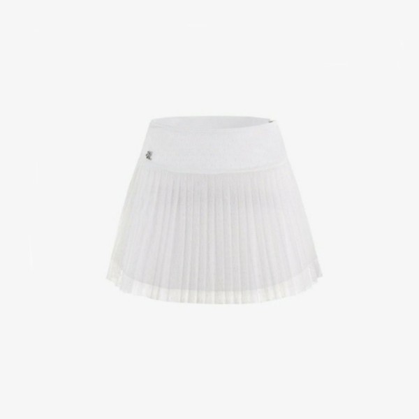 ✨[FairLiar] 페어라이어 여성 도트 샤 플레어 플리츠 스커트 - gol1111x