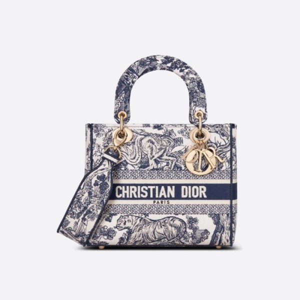 ✨디올 여성 네이비 레이디 백 - Dior Womens Lady D-Lite Bag - dib2130x