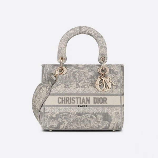 ✨디올 여성 그레이 레이디 백 - Dior Womens Lady D-Lite Bag - dib2131x