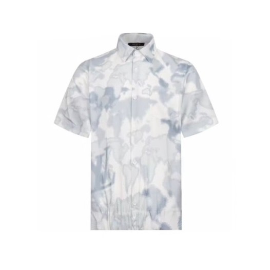 ❤루이비통 남성 블루 반팔 셔츠 - Louis vuitton Mens Blue Shirts - lvc888x