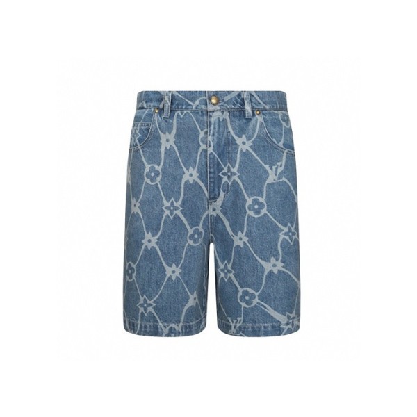 ✨루이비통 남성 블루 반바지 - Louis vuitton Mens Blue Half-pants - lvc948x