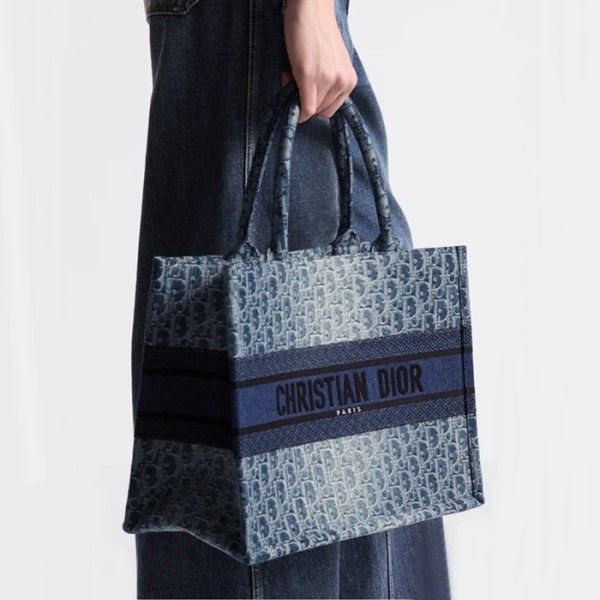 ✨디올 여성 데님 북토트 M1296 - Dior Womens Book Tote - dib2192x