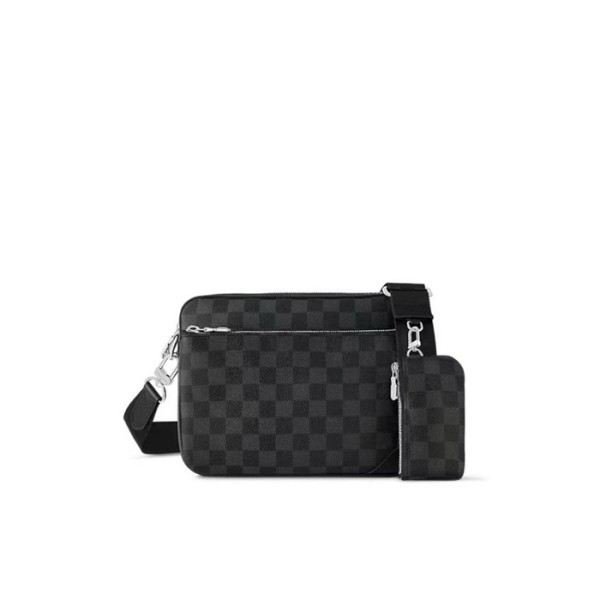 ✨루이비통 남성 트리오 메신저 백 N40519 - Louis vuitton Mens Damier Graphite Bag - lvb2219x