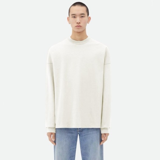 ❤보테가베네타 남성 화이트 맨투맨 - Bottega Veneta Mens White Tshirts - bvc1065x