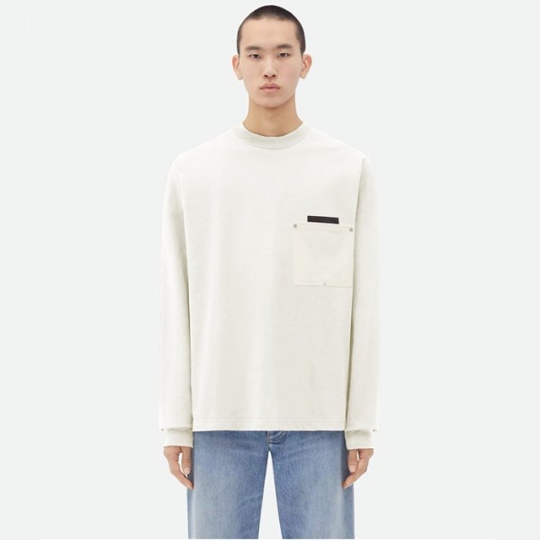 ✨보테가베네타 남성 화이트 맨투맨 - Bottega Veneta Mens White Tshirts - bvc1067x