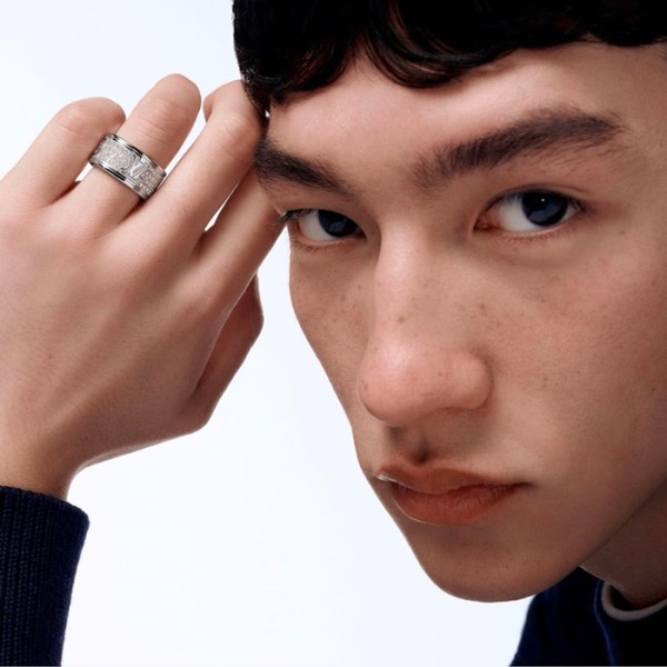 ✨루이비통 남성 화이트 골드 반지 - Louis vuitton Mens White Gold Ring - acc2118x