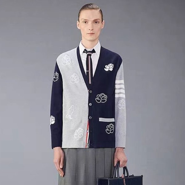 ✨톰브라운 여성 브이넥 가디건 - Thom Browne Womens Cardigan - thc1133x