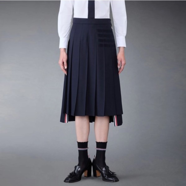 ✨톰브라운 여성 네이비 스커트 - Thom Browne Womens Navy Skirts - th1205x
