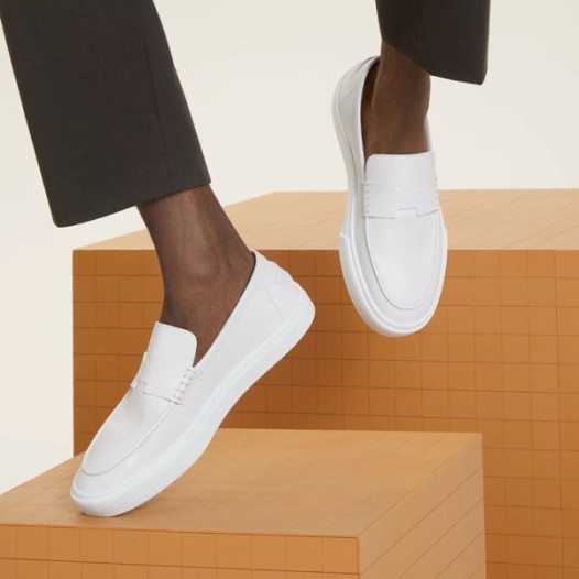 ❤에르메스 남/녀 그레이 로퍼 - Hermes Unisex H Loafers - hes1074x