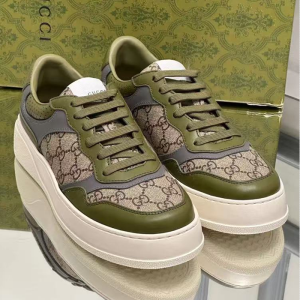 ✨구찌 남성 그린 스니커즈 - Gucci Mens Brown Sneakers - gus1088x