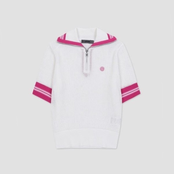 ✨[G/FORE] 지포어 여성 컬러 립 니트 폴로 스웨터 - gol1150x