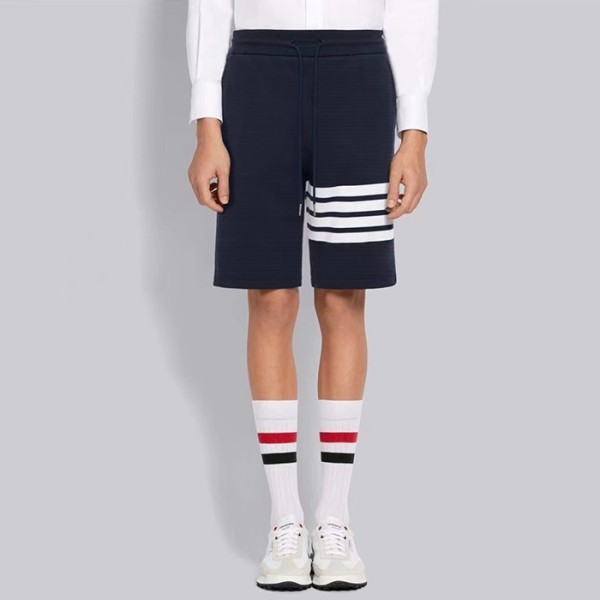✨톰브라운 남성 네이비 반바지 - Thom Browne Mens Navy Half-pants - thc1287x