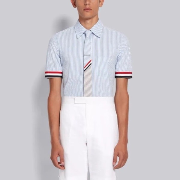 ✨톰브라운 남성 반팔 셔츠 - Thom Browne Mens Dress Shirts - thc1300x