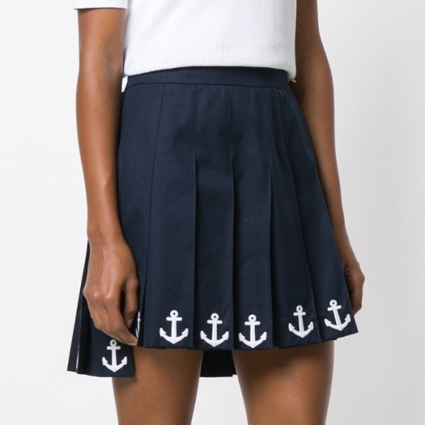 ✨톰브라운 여성 네이비 스커트 - Thom Browne Womens Navy Skirts - thc1317x
