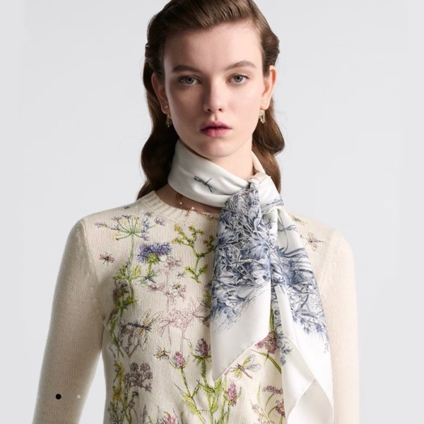 ✨디올 여성 잠자리 스카프 - Dior Womens White Scarf - acc2168x