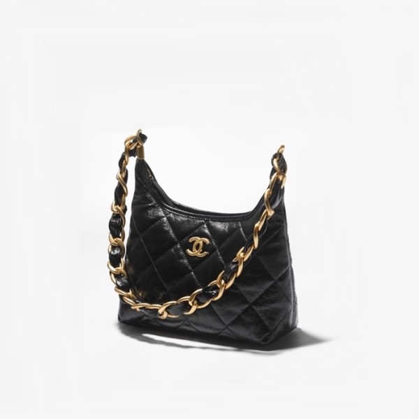 ✨샤넬 여성 블랙 호보 백 - Chanel Womens Black Hobo Bag - chb2303x