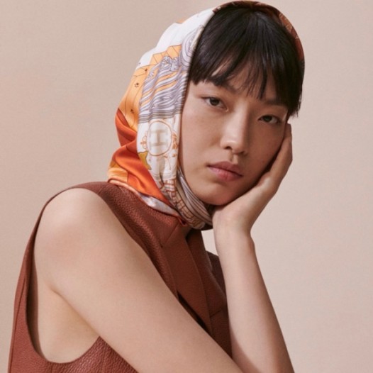❤에르메스 여성 오렌지 스카프 - Hermes Womens Orange Scarf - acc2200x