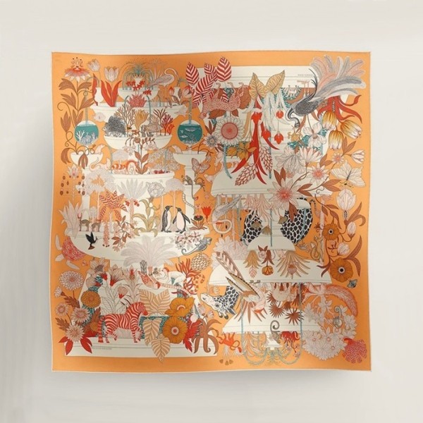 ✨에르메스 여성 오렌지 스카프 - Hermes Womens Orange Scarf - acc2201x